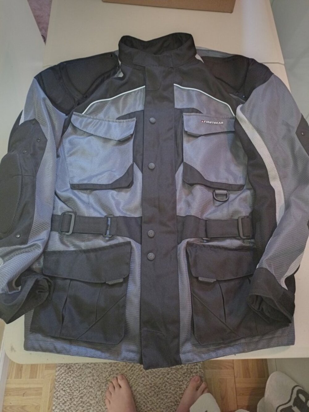 FirstGear Motorcycle Dirtbike Riding Coat Jacket Lined Adult Large Padded